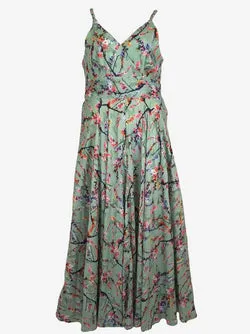 Darling London Rainbow Cherry Blossom Textured Maxi Dress Size 14