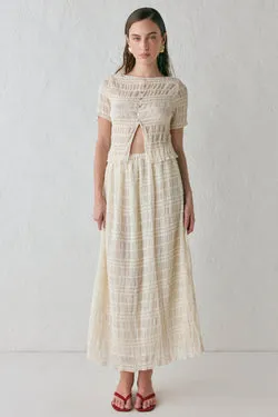 Mia Midi Skirt Cream