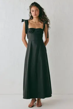Lotte Midi Dress Black