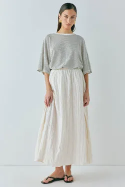 Solara Midi Skirt Cream