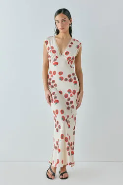 Vintage Lover Bias Cut Maxi Dress Roma