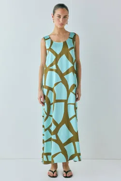 Cate Smock Maxi Dress Avi