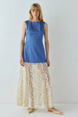 Robbie Sequin Maxi Dress Cobalt