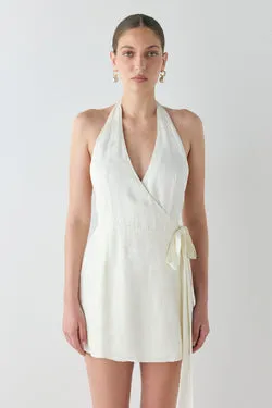 Lo Jacquard Mini Dress Cream