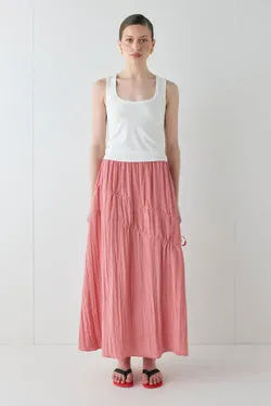 Elise Midi Skirt Pink