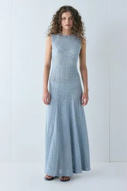 Caro Lace Maxi Dress Powder