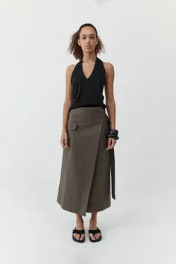 Utility Wrap Skirt - Kalamata