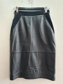 Vintage Alannah Hill Leather Skirt - size XS