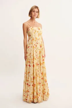 PALOMA MAXI DRESS - CITRUS FLORAL