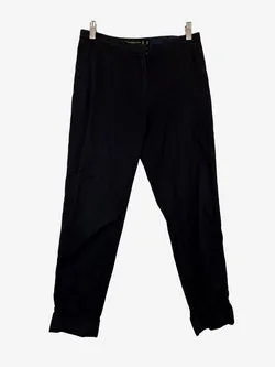 Shanghai Tang Cuffed Washed Black Pants Size 12