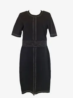 Country Road Modern Contrast Stitch Midi Dress Size S