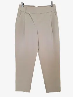 Aday Cream Asymmetric Dressy Pants Size M