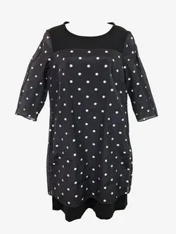 Weekend MaxMara Fun Organza Polka Dot Midi Dress Size M