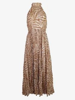 Zimmermann Sand Zebra Sunray Picnic Dress Size 8