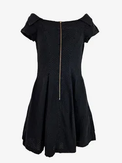 Cue Sweet Broderie Off The Shoulder Mini Dress Size 6