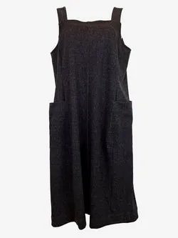 Foil Charcoal Boxy Midi Dress Size 14