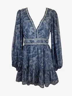 Sage + Paige Soft Blue Occasion Mini Dress Size 8