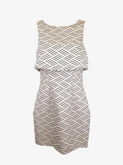 Keepsake Smart Geometric Print Mini Dress Size XS