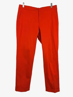 ETRO Cherry Red Tapered Pants Size 8