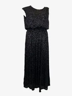 Brave + True Elegant Sequinned Evening Maxi Dress Size M