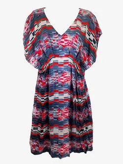 Veronika Maine Everyday Office Essential Silk Blend Mini Dress Size 10