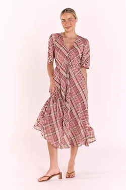 Jackie Dress - Pink Check