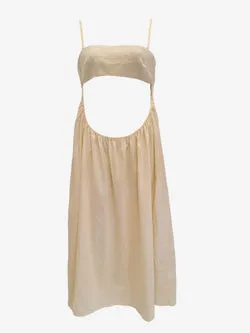 Venroy Breezy Summer Cut Out Linen Maxi Dress Size L