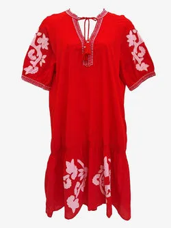 Blue Illusion Beaded Smock Maxi Dress Size XXXL