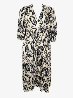 Kinney Sea Floral Kinney Electra Midi Dress Size M