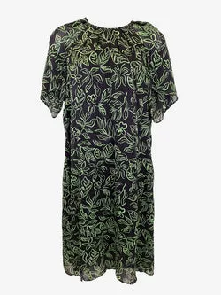 Veronika Maine Breezy Everyday Foliage Midi Dress Size 16