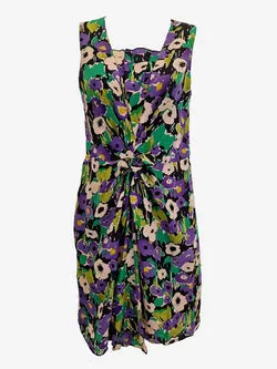 Alannah Hill Silk Autumn Floral Mini Dress Size 8