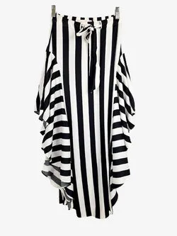 Sass & Bide Stripe Flare Drape Skirt Size 8