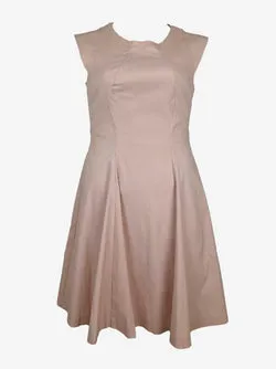 Veronika Maine Soft Pink Panelled Midi Dress Size 10