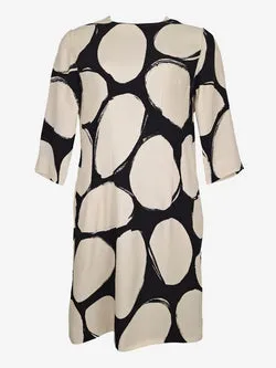 Marni Circles Print Crepe Midi Dress Size 10