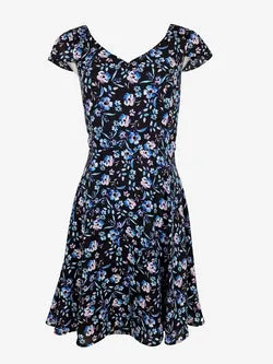Review Feminine Cap Sleeve Midi Dress Size 10