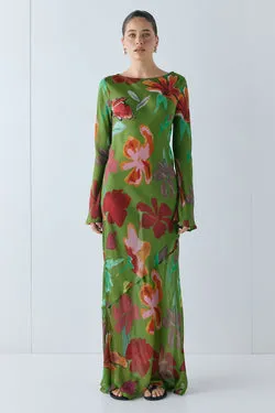 Luka Sheer Maxi Dress Poppy