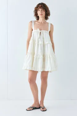 Lila Mini Dress Cream