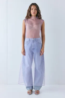 Serena Sheer Maxi Dress Lilac