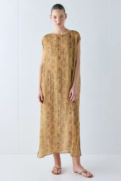 Solaire Sheer Maxi Dress Snake