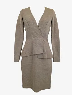 Willow Polished Soft Structured Midi Dress Size 8