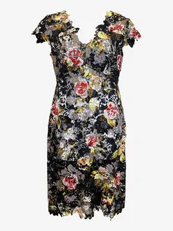Moss & Spy Embellished Broderie Tailored Mini Dress Size 12