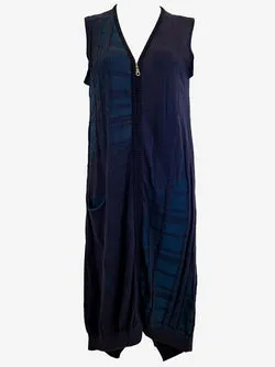 MM Söhn Funky Jacquard Zip Through Midi Dress Size M