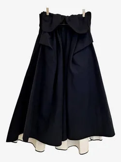 Maticevski Fold Over Heavy Duty Draped Midi Skirt Size 10