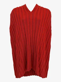 Dress Up Crimson Ribbed Knit Back Tie Mini Dress Size 8