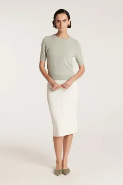 Crepe Knit Skirt - Neutral