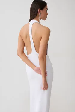 Halley Back T-Strap Maxi Dress - White