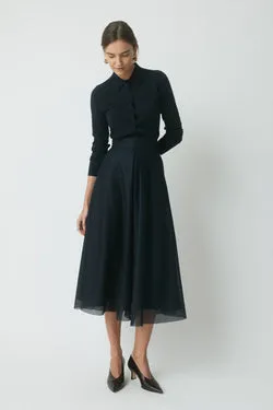 Statement Skirt - Navy