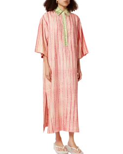 Size 8 | Alemais Tie Dye Linen Shirt Dress