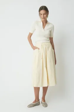 Lane Volume Skirt - Ecru