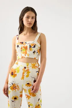 Meadow Panelled Bustier Top